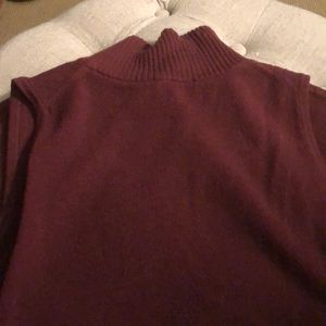 Sleeveless Ann Taylor cranberry sweater